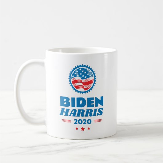 Mug Sceau du drapeau Biden Harris 2020 (Gauche)