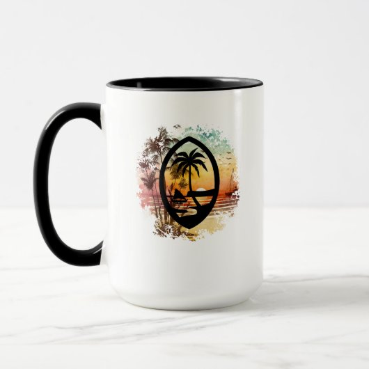 Mug Sceau Guam Sunrise (Gauche)