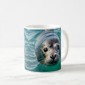 Mug Sceau mignon Tête hors de l'eau (Devant droit)