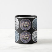 Mug SCEAUX DU MODÈLE DE CHEVALIERS Noir (Centre)