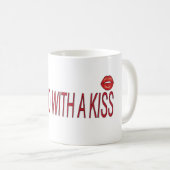 Mug scellé avec des citations d'amour de baiser (Devant droit)