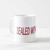 Mug scellé avec des citations d'amour de baiser (Devant gauche)