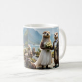 Mug **"Scellé avec un baiser : Otterly in Love"** (Devant droit)