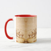 Mug SCELLÉ DE CIRE BRUNE DE L'ABEILLE À MIEL / Cupidon (Gauche)