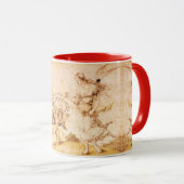 Mug SCELLÉ DE CIRE BRUNE DE L'ABEILLE À MIEL / Cupidon (Devant droit)