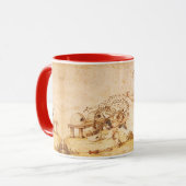 Mug SCELLÉ DE CIRE BRUNE DE L'ABEILLE À MIEL / Cupidon (Devant gauche)