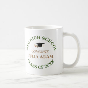 Mug Scénario de célébration de fin d'études secondaire
