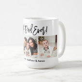 Mug Scénario moderne de pinceau Meilleur père Jamais 3 (Devant droit)