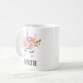Mug Scénario Whimsical unicorn tante florale (Devant gauche)