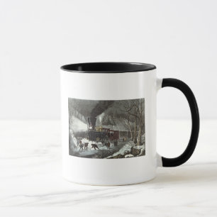 Mug Scène américaine de chemin de fer, 1871