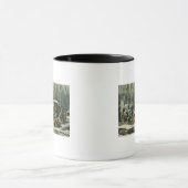Mug Scène américaine de forêt - érable sucrant, 1856 (Centre)