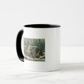 Mug Scène américaine de forêt - érable sucrant, 1856 (Devant gauche)