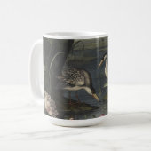 Mug Scène botanique de grue bleue près d'une rivière (Devant gauche)