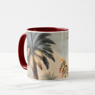 Mug Scène botanique vintage avec palmiers