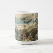 Mug Scène botanique vintage oiseaux fleurs au paradis (Centre)