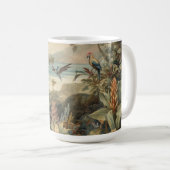 Mug Scène botanique vintage oiseaux fleurs au paradis (Devant droit)