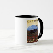 Mug Scène Caribou - Katmai, Alaska (Devant droit)