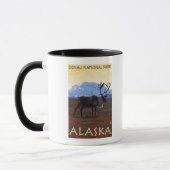 Mug Scène Caribou - Parc national Denali, Alaska (Gauche)