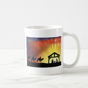 Mug Scène chrétienne de nativité de Noël