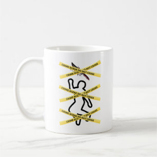 Mug Scène criminelle Victime Inspiré Meurtre Mystère V