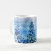 Mug Scène d'arbre de Noël (Devant gauche)