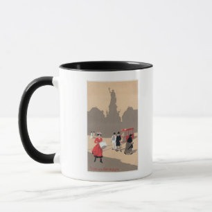 Mug Scène d'art déco de Place de la Republique