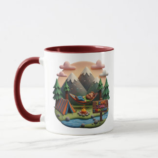 Mug Scène d'art en argile « Je suis venu, j'ai vu, j'a