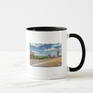 Mug Scène de approche de surveillance de point de