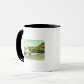Mug Scène de baignade à La Jolla Beach San Diego, CA (Devant gauche)