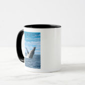 Mug Scène de baleines à bosse du Connecticut (Devant gauche)