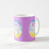Mug Scène de caméo stylisée d'une fleur joyeuse - (Devant droit)
