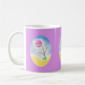 Mug Scène de caméo stylisée d'une fleur joyeuse - (Gauche)