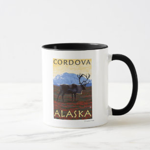 Mug Scène de caribou - Cordova, Alaska