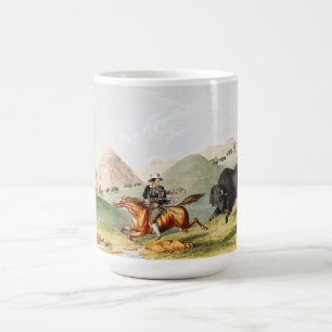 Mug Scène de chasse au bison 1845