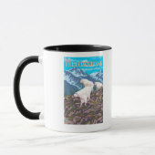 Mug Scène de chèvres de montagne - West Yellowstone, M (Gauche)