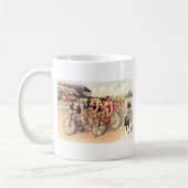 Mug Scène de course de bicyclette (Gauche)