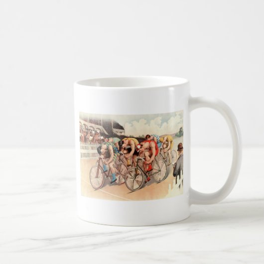 Mug Scène de course de bicyclette (Droite)