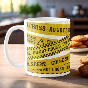 Mug Scène de crime, ne franchissez pas les bandes jaun