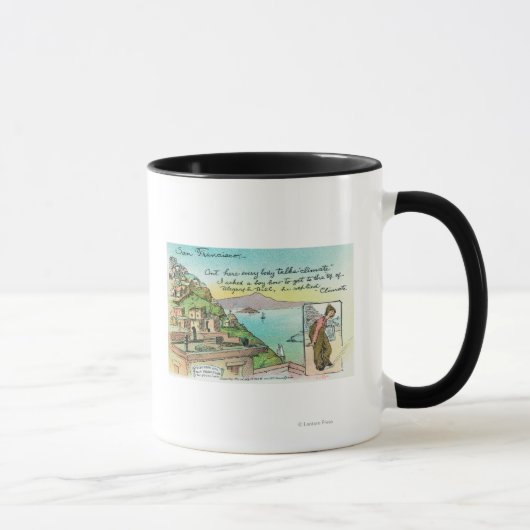 Mug Scène de dessin sur le climat (Droite)