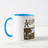 Mug Scène de ferme d'agriculture durable (Gauche)
