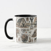 Mug Scène de ferme rustique (Gauche)