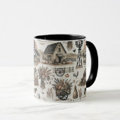 Mug Scène de ferme rustique (Devant droit)