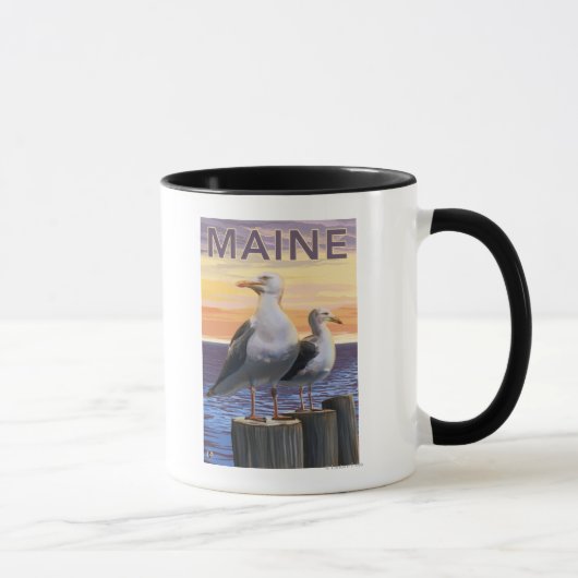 Mug Scène de goélands du Maine (Droite)