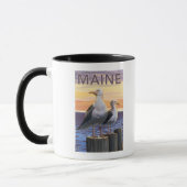 Mug Scène de goélands du Maine (Gauche)