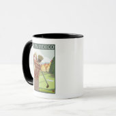 Mug Scène de golfNouveau-Mexique (Devant gauche)