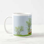 Mug Scène De Grange Avec Tracteur Fermer (Gauche)