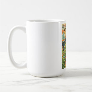 Mug Scène de jardin martien futuriste vintage