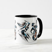Mug Scène de Jazz Moderne (Devant droit)