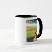 Mug Scène de la campagne viticole de New York (Devant droit)