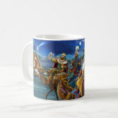 Mug Scène de la Nativité avec les hommes sages Noël (Devant gauche)